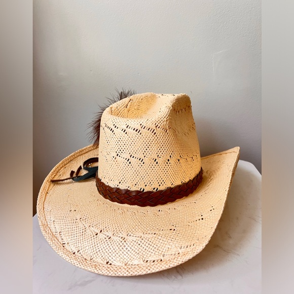 Formosan Western Cowboy Cowgirl Country Straw Stetson Hat Men Women Unisex 7 - Picture 6 of 17